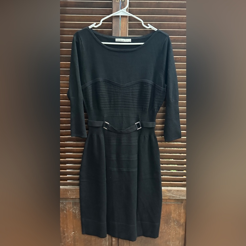 Karen Millen Business Formal Black Knit Dress